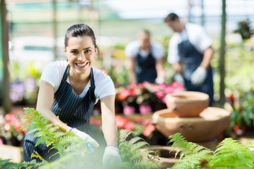 Professional landscaping safety measures in Newcross